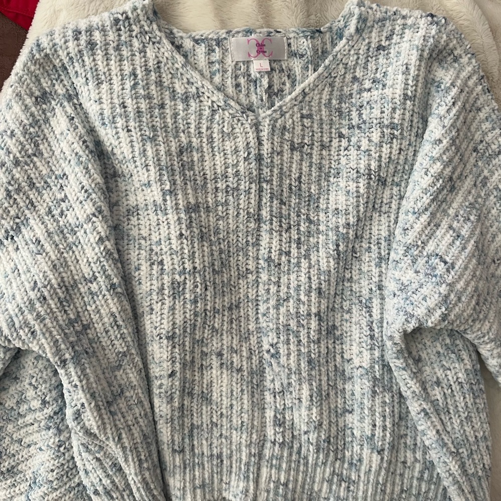 Chloe +Cyrus stitch, fix sweater, size large.